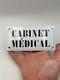 Ancienne Plaque &Eacute;maill&eacute;e Cabinet M&eacute;dical