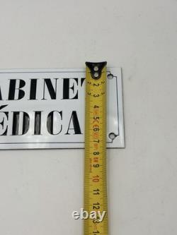 Ancienne Plaque Émaillée Cabinet Médical