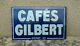 Ancienne Plaque Émaillée Café Gilbert Emaillerie Alsacienne