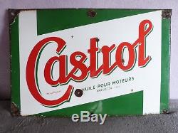 Ancienne Plaque Emaillee Castrol