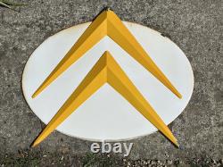 Ancienne Plaque Emaillee Citroën Deco Garage Vintage Enamel Sign Emailschil