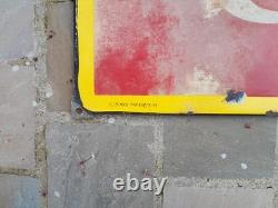 Ancienne Plaque Émaillée Coca Cola