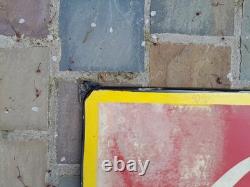 Ancienne Plaque Émaillée Coca Cola