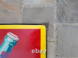 Ancienne Plaque Émaillée Coca Cola