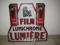 Ancienne Plaque Emaillee Film Lumichrome Lumiere
