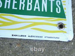 Ancienne Plaque Emaillee Fly Tox Emaillerie Alsacienne