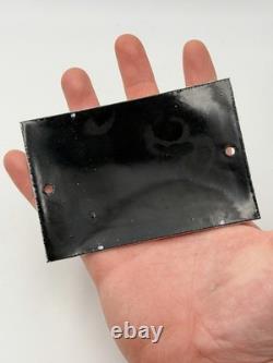 Ancienne Plaque Émaillée Frappez Sans Entrer