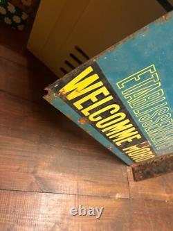 Ancienne Plaque Emaillée Les Laines Enchantées