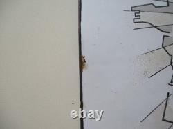 Ancienne Plaque Emaillee Machine A Traire Lorraine Emaillerie Laborde