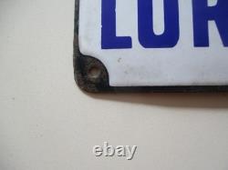 Ancienne Plaque Emaillee Machine A Traire Lorraine Emaillerie Laborde