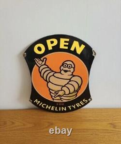 Ancienne Plaque Émaillée Michelin