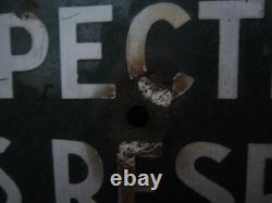 Ancienne Plaque Emaillee Pour L'agrement De Tous Respecter Et Faite Respecter