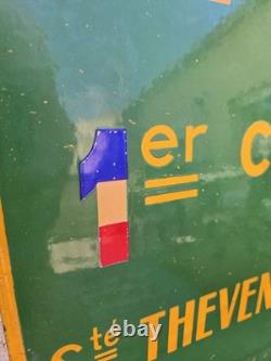 Ancienne Plaque Émaillée Publicitaire Le Gatinais CLAPIER FRANCAIS? Pub