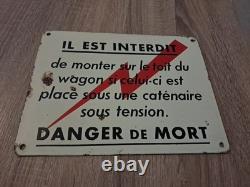 Ancienne Plaque Émaillée SNCF
