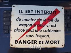 Ancienne Plaque Émaillée SNCF
