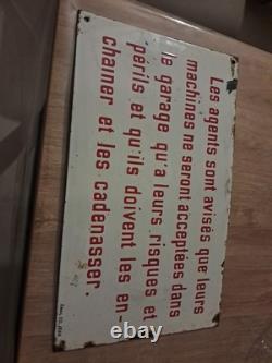 Ancienne Plaque Émaillée SNCF
