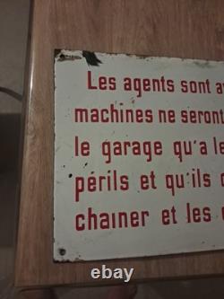 Ancienne Plaque Émaillée SNCF