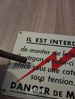 Ancienne Plaque Émaillée SNCF