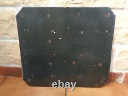 Ancienne Plaque Plate Emaillee Cabine Telephonique 40 CM X 35,5 CM
