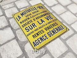 Ancienne Plaque Publicitaire Emaillée Bombée Rouen Vers 1930 Enamel French Sign