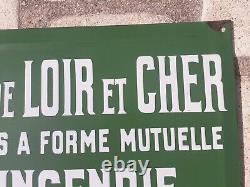 Ancienne Plaque Publicitaire Emaillée du Loir Et Cher Dpt 41 Enamel French Sign