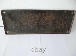 Ancienne Plaque émaillée JOURNAL FRANCE SOIR par EAS 42,2 cm x 15,2 cm X 1 cm