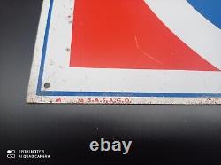 Ancienne Plaque en métal sérigraphiée PEPSI-COLA datée 1974,50cmx35, authentique