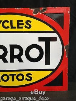 Ancienne Plaque émaillée Moto Cycles Terrot Dijon 1950 RARE! TBE! EAS