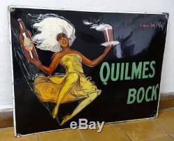 Ancienne Quilmes Bock Plaquee Publicitaire Annes 1925 Jean D'ylan