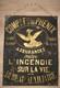 Ancienne Tôle Compagnie Française Du Phénix Assurance Contre L'incendie Vie 1844