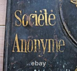 Ancienne Tôle Compagnie Française Du Phénix Assurance Contre L'incendie Vie 1844