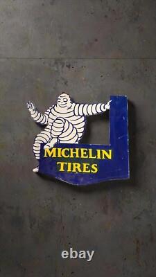 Ancienne plaque Émaillée MICHELIN