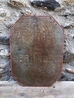 Ancienne plaque LOCKHEED tole -no bidon carton thermometre burette emaillee