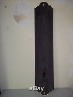 Ancienne plaque emaillé grand thermometre chocolat revillon