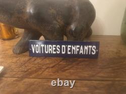 Ancienne plaque emaillee