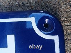 Ancienne plaque émaillée Avenue Du Général De Gaulle 50x40 Original