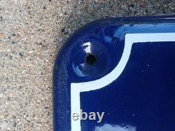 Ancienne plaque émaillée Avenue Du Général De Gaulle 50x40 Original