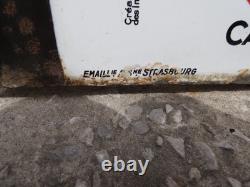 Ancienne plaque émaillée EAS pub Tabac Naja Celtiques 2 face Dransy et Dupin