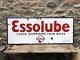 Ancienne plaque émaillée ESSOLUBE Standard -no bidon tole carton thermometre