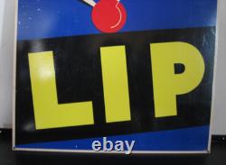 Ancienne plaque émaillée LIP Montre Horlogerie Art Déco 45 x 30 cm