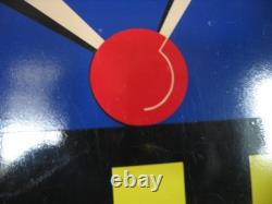 Ancienne plaque émaillée LIP Montre Horlogerie Art Déco 45 x 30 cm