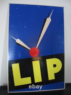 Ancienne plaque émaillée LIP Montre Horlogerie Art Déco 45 x 30 cm Ancienne plaque émaillée LIP Montre Horlogerie Art Déco 45 x 30 cm