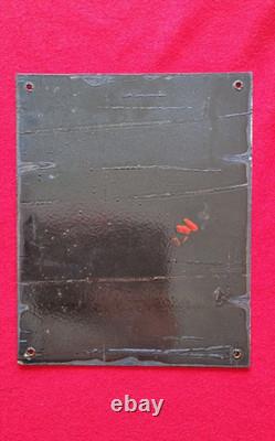 Ancienne plaque émaillée MARGARINE LE TIP Neuhaus JAPY TBE