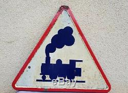 Ancienne plaque émaillée Panneau Sncf Train Locomotive
