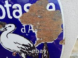 Ancienne plaque émaillée SELS DE POTASSE D'ALSACE. ED JEAN 59 X 40 CM