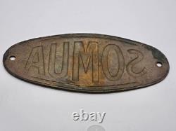 Ancienne plaque émaillée, SOMUA