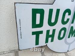 Ancienne plaque émaillée TSF DUCRETET THOMSON 70x45 cm EAS Vintage Enamel Sign
