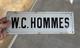 Ancienne plaque &eacute;maill&eacute;e WC HOMMES