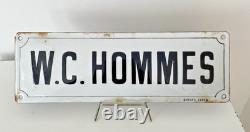 Ancienne plaque émaillée WC HOMMES