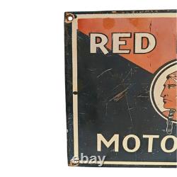Ancienne plaque émaillée ancienne vintage publicitaire huile moteur indienne